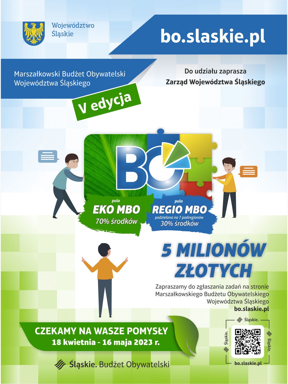 plakat zachęcający do udziału w akcji budżet obywatelski